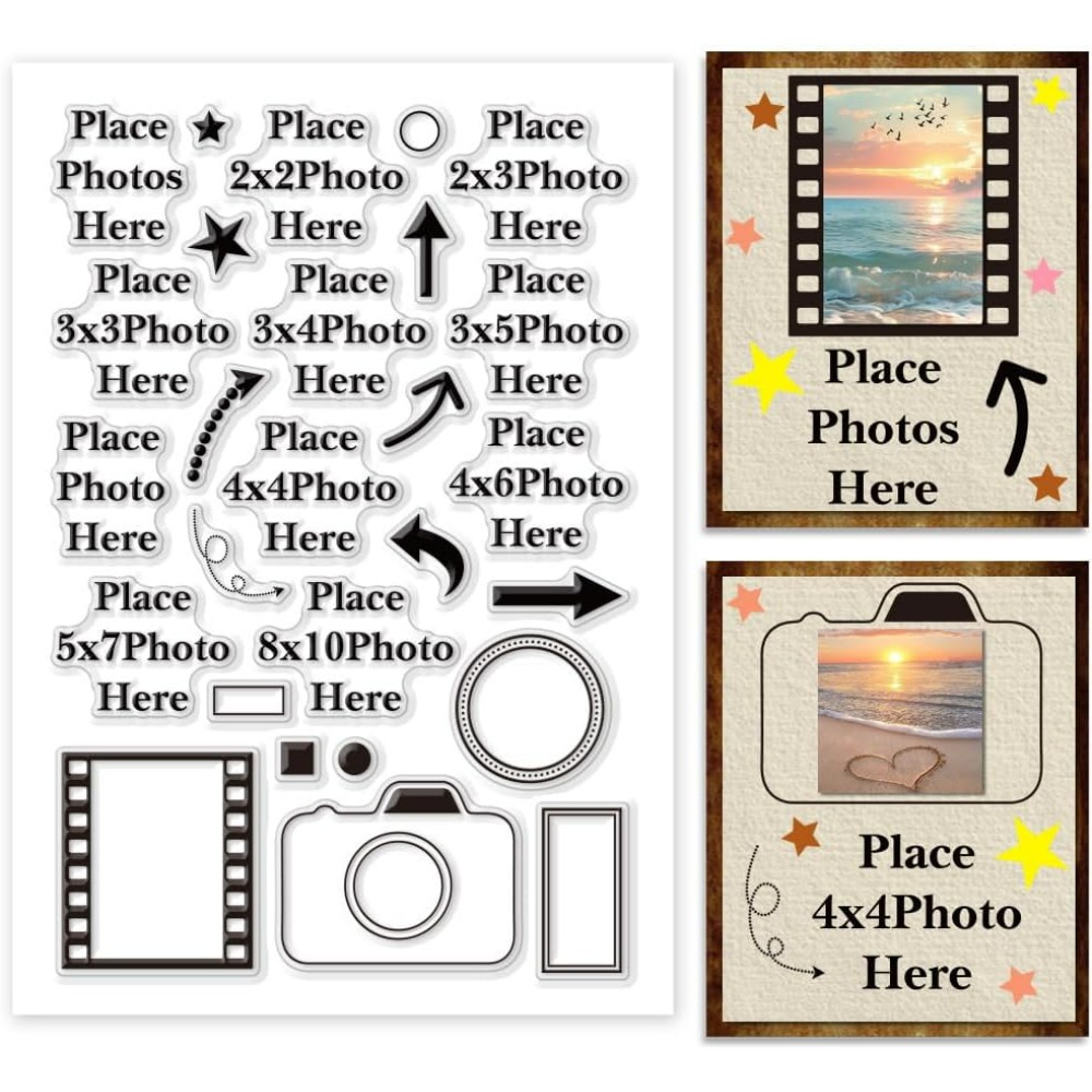 Photography Product - Место фото здесь, прозрачный штамп, стрелка,