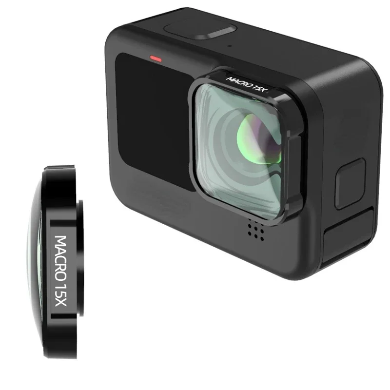 Gopro Action Camera Hero 11 Black - Макро 15X HD фильтр объектива для