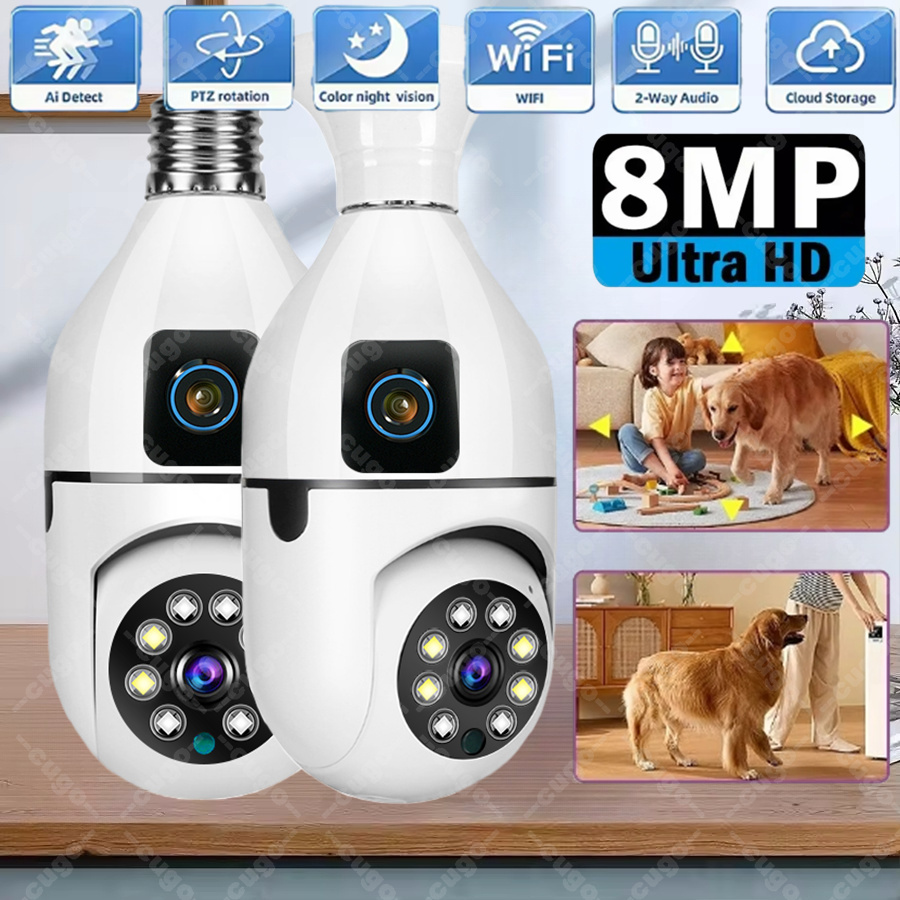 Photography With Ai - Беспроводная IP-камера WiFi E27 в виде
