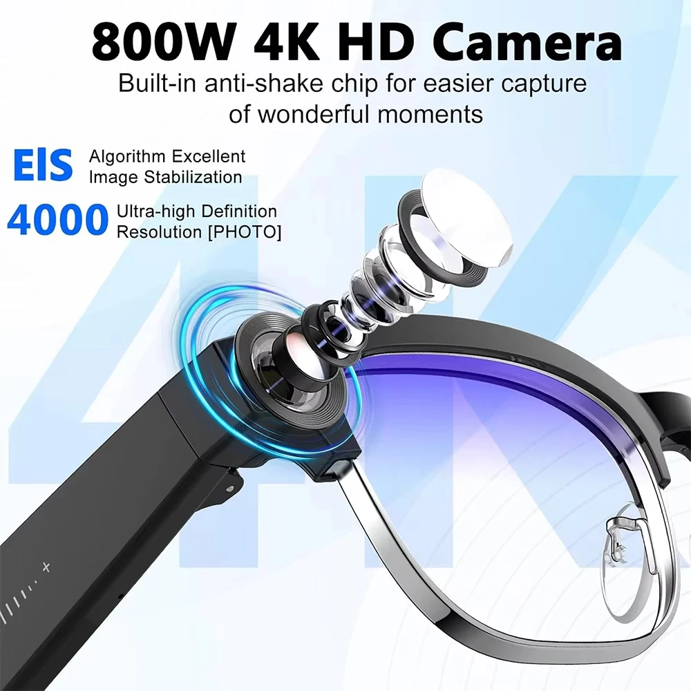 Умные AI-очки 4K с камерой 8 М – обзор и цена Photography With Ai