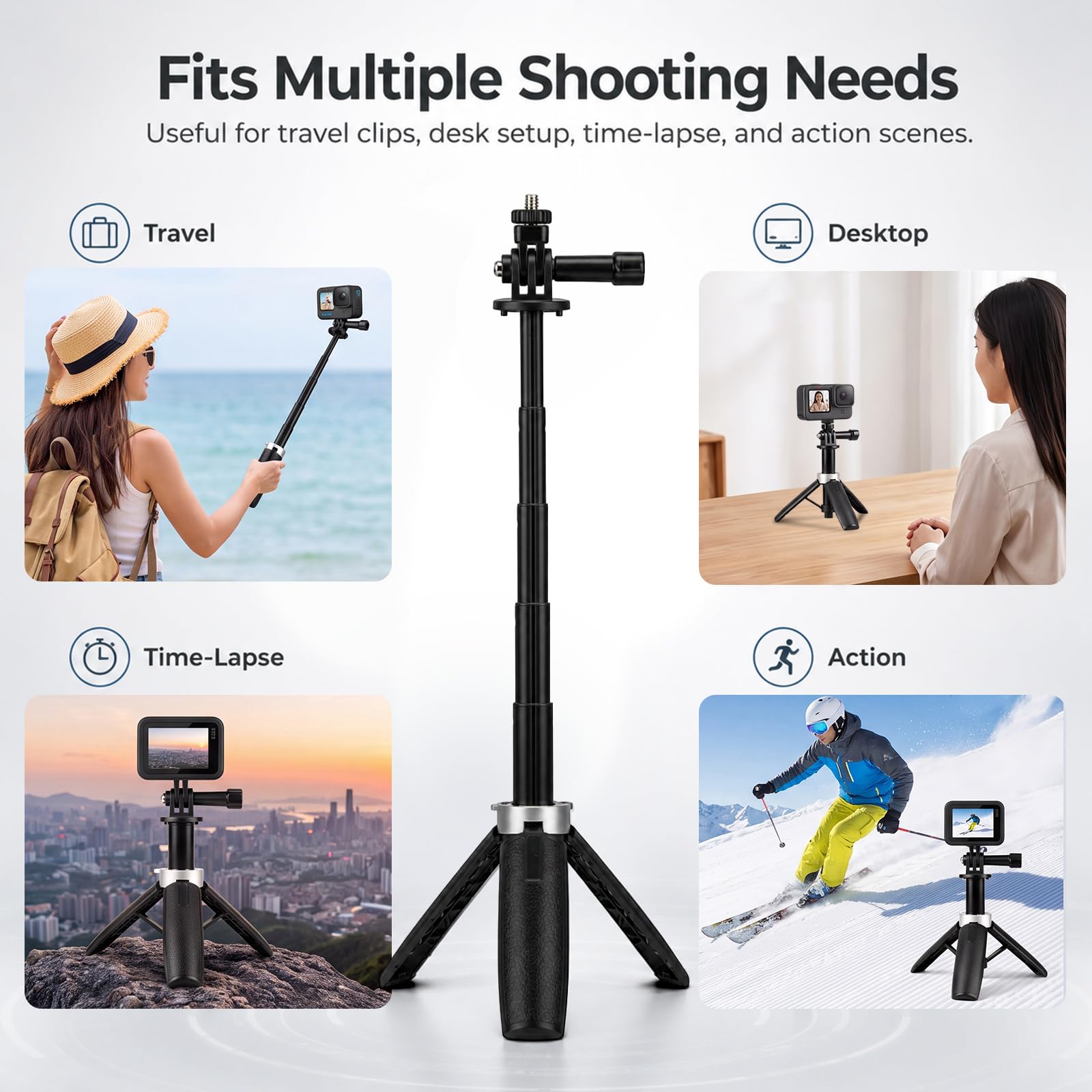 Миниатюрный выдвижной штатив,  – обзор и цена Gopro Action Camera Hero 11 Black