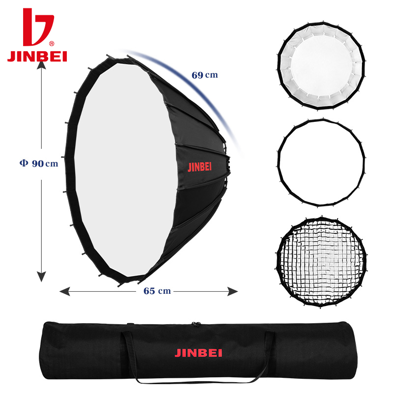 Софтбокс JINBEI 90 см, глубоки – обзор и цена Photography Grid
